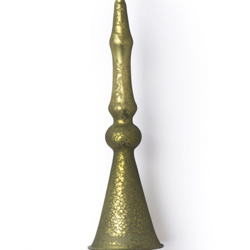 Винтажное стеклянное украшение  Перезвон 20 см., оливковый, Karlsbach (14462/3)