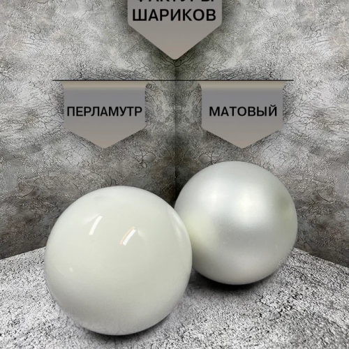 Набор стеклянных шаров Утренняя поземка 42 шт., Christmas DeLuxe (89580) 