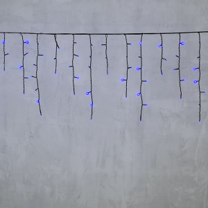 Светодиодная бахрома 3,1*0,5 м., 150 синих LED ламп, черный провод ПВХ, LTC (PIL150-11-2B)