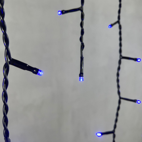 Светодиодная бахрома 3,1*0,5 м., 150 синих LED ламп, черный провод ПВХ, LTC (PIL150-11-2B) в Санкт-Петербурге