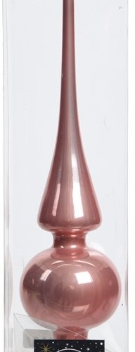 Елочная макушка Classic 26 см, чайная роза, стекло, KAEMINGK (114569)