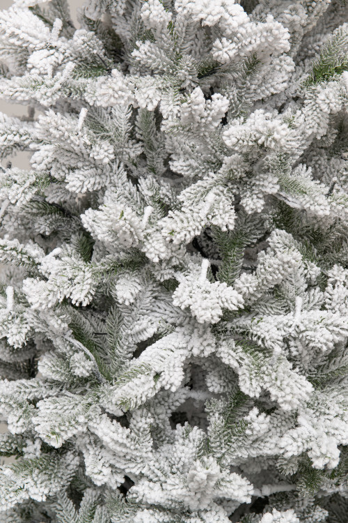 Искусственная елка Алтайская заснеженная 270 см., 760 холодных-белых Led ламп, 100% литая хвоя, ЕлкиТорг (177270)