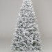 Искусственная елка Алтайская заснеженная 270 см., 760 холодных-белых Led ламп, 100% литая хвоя, ЕлкиТорг (177270)