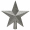 Елочная макушка Звезда кремлевская 19 см., шампань, пластик, Kaemingk (029596)