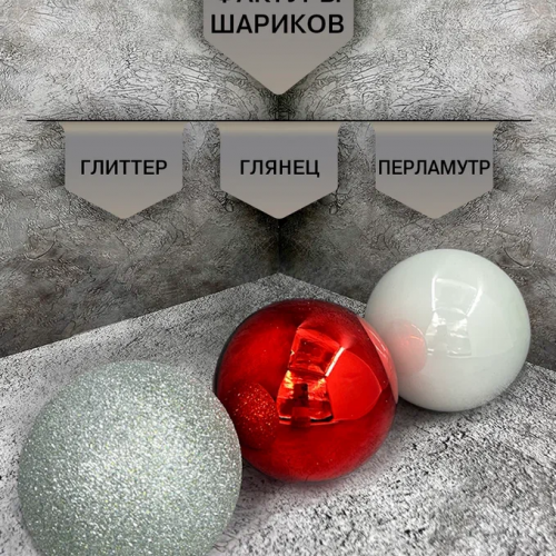 Набор стеклянных шаров Морозная рябина 26 шт., Christmas DeLuxe (88723)