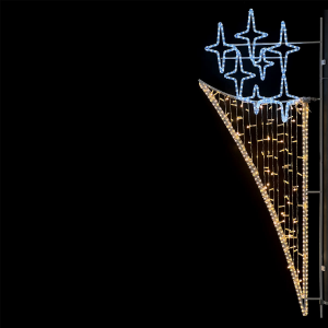 Светодиодная консоль Факел 75*200 см., теплый белый, 220В, LTC (LC-13412)