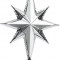 Елочная макушка Звезда Востока 255 мм, пластик, серебро, KAEMINGK (029098)