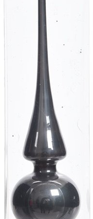 Елочная макушка Classic 26 см, темно-серая, стекло, KAEMINGK (114589)