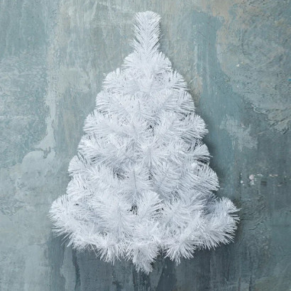 Искусственная елка Настенная белая 120 см., мягкая хвоя ПВХ, ЕлкиТорг (106120)