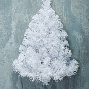 Искусственная елка Настенная белая 120 см., мягкая хвоя ПВХ, ЕлкиТорг (106120)