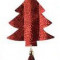 Подвеска на елку Рождественская Ель 8*19 см, красный, Kaemingk  (385526/6)