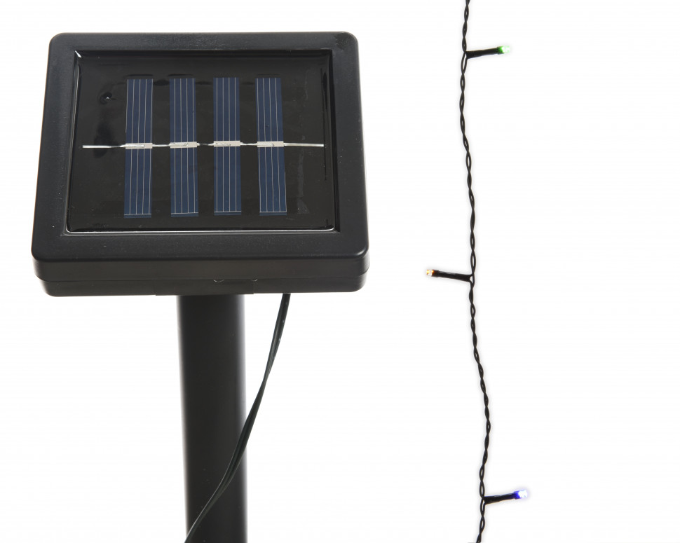 Светодиодная гирлянда на солнечной батарее 9.9 м., 100 разноцветных LED ламп, Kaemingk (494459)