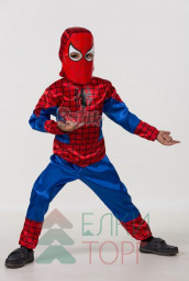Карнавальный костюм Человек-Паук рост 128-134, размер 34 (7011-34)