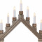 Горка рождественская Карина, 7 ламп, 34х42 см., коричневый, Star Trading (276-49) 