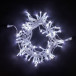 Светодиодная гирлянда с колпачком 100 холодных белых LED ламп 10 м., мерцание, 24В., прозрачный провод ПВХ, IP65, LTC (PST100BLWCAP-10-1W)