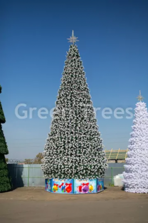 Уличная сосна Уральская зеленая с белыми кончиками 5 м., каркасная, Леска, Green Trees (GT5URLESWK)