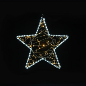 Светодиодная фигура Звезда Антарес 50 см., 24В, Тёплый белый/Белый, TeamProf (960221)