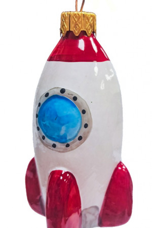 ФУ-775 Елочное украшение Космическая ракета h-10 см., Коломеев