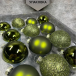 Набор стеклянных шаров Зеленый Микс 26 шт., Christmas DeLuxe (86775)