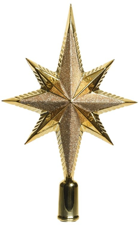 Елочная макушка Звезда Востока 255 мм, пластик, золото, KAEMINGK (029097)