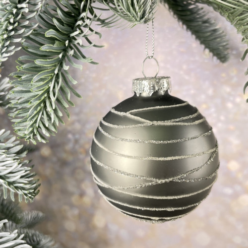 Набор стеклянных шаров Новогодняя поземка 70 мм., 18 шт., нежно-голубой, Christmas DeLuxe (86792)