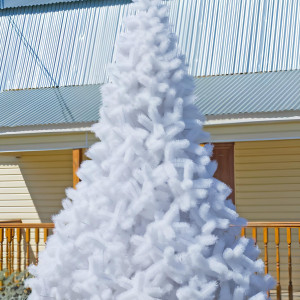 Интерьерная искусственная сосна Рублевская белая 3,5 м., ствольная, Леска, Green Trees (GT3,5RULESW)