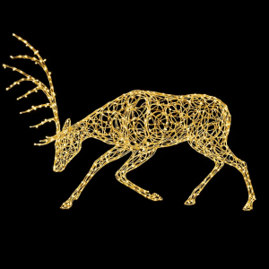 Светодиодная фигура Олень бодающийся 150 см., Сад Радости (SR042)