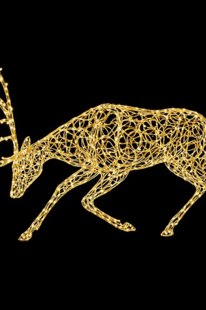 Светодиодная фигура Олень бодающийся 150 см., Сад Радости (SR042)