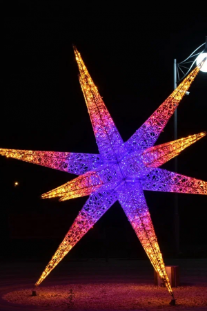 Светодиодная инсталляция Кристалл 350 см., Сад Радости (SR336)