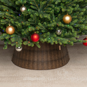 Корзина под елку Люкс Палермо 87 см., разборная, корица, ЕлкиТорг (87-224)
