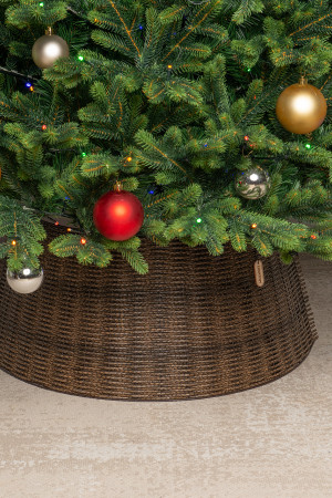 Корзина под елку Люкс Палермо 87 см., разборная, корица, ЕлкиТорг (87-224)