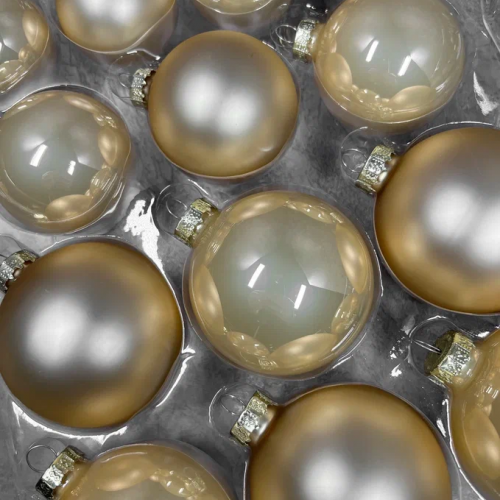 Набор стеклянных шаров Золотые огоньки 42 шт., Christmas De Luxe (89958-89579)