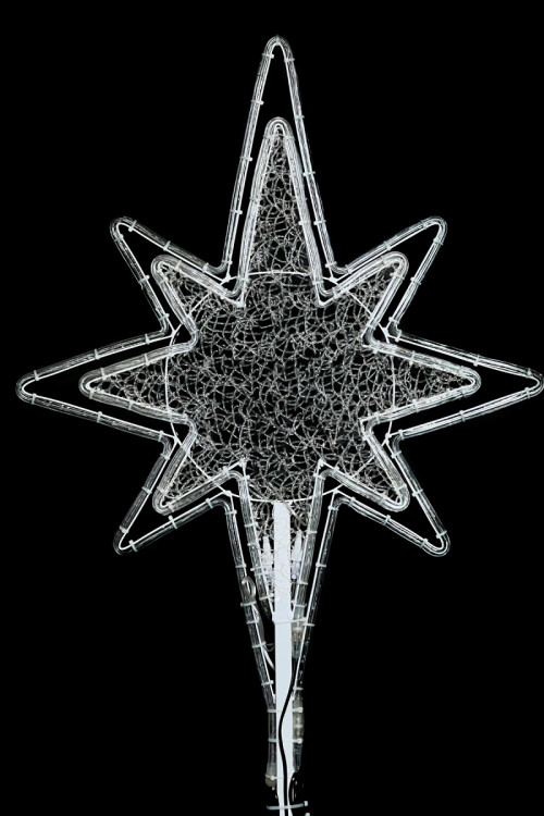 Светодиодная макушка Феерия 100 см., микс Белого и Тепло-Белого без снежинки, 220В, LTC (LC-13201)