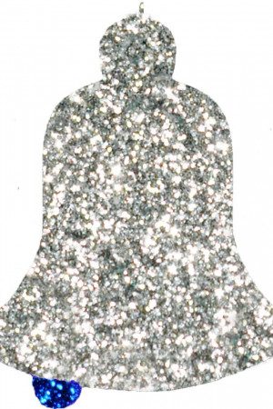 Колокольчик из пенофлекса 300 мм., серебро, ПромЕлка (K-300SILVER)