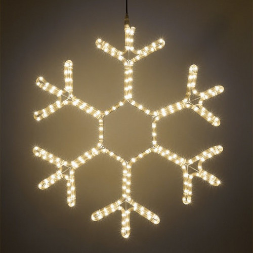 Светодиодная фигура Снежинка 50 см., 220V, 144 теплых белых LED ламп, BEAUTY LED (LC-13041)