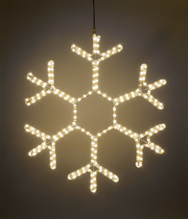 Светодиодная фигура Снежинка 50 см., 220V, 144 теплых белых LED ламп, BEAUTY LED (LC-13041) в Белгороде