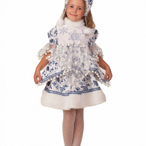 Карнавальный костюм Снегурочка Внучка размер 60, рост 116 см. (1946-116-60) 