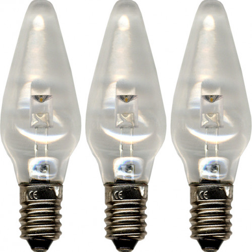 Лампочка запасная для подсвечников Е10 прозрачная, 3 шт., Star Trading (300-01)