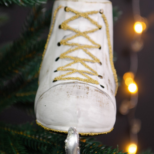 Елочное украшение Конек фигурный h-11 см., стекло, Витус (51063)