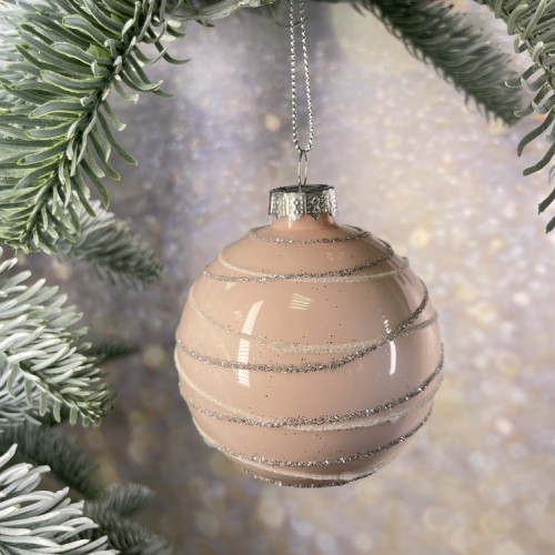 Набор стеклянных шаров Розовый пунш 70 мм., 18 шт., нежно-розовый, Christmas DeLuxe (86793)