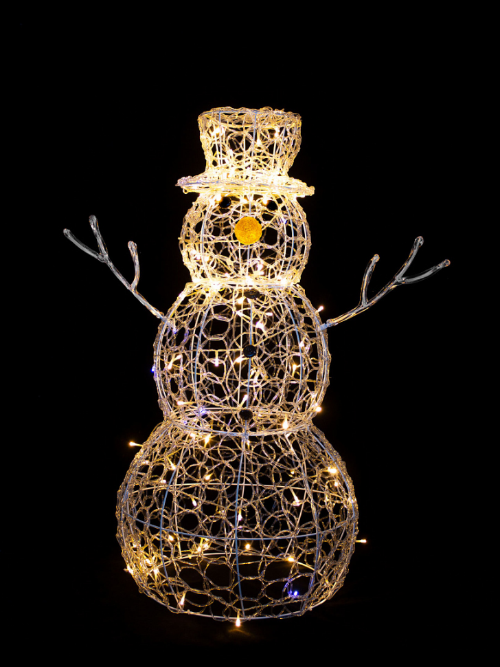Снеговик светодиодный с мерцающим диодом 90*50 см., тепло-белое свечение, прозрачный провод, IP 20, Winner (51ww) Снеговик светодиодный с мерцающим диодом 90*50 см., тепло-белое свечение, прозрачный провод, IP 20, Winner (51ww)