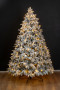 Искусственная елка Камчатская заснеженная 180 см., 330 теплых белых Led ламп., литая хвоя+пвх, ЕлкиТорг (134180)