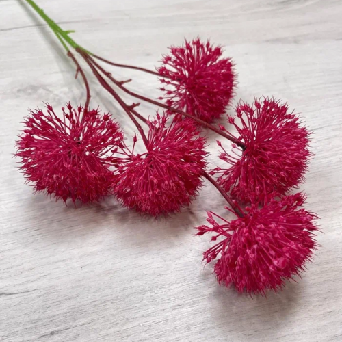 Ветвь Аллиум розовая 70 см., Christmas DeLuxe (89543)