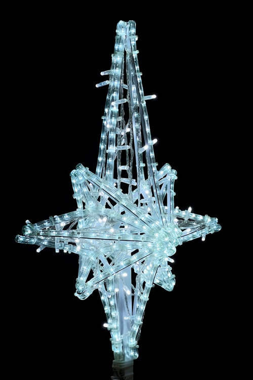 Светодиодная макушка Роза Ветров 75 см., Белая, 220В, LTC (LC-13210)