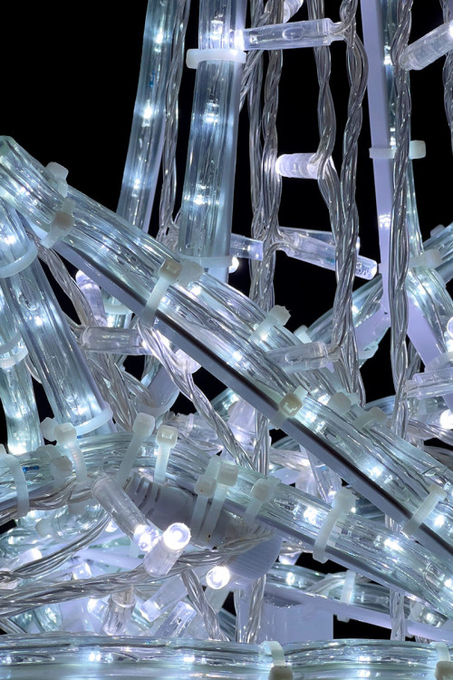 Светодиодная макушка Роза Ветров 75 см., Белая, 220В, LTC (LC-13210)