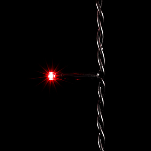 Светодиодная бахрома 3,1*0,5 м., 150 красных LED ламп, черный провод ПВХ, Beauty Led (PIL150-11-2R)