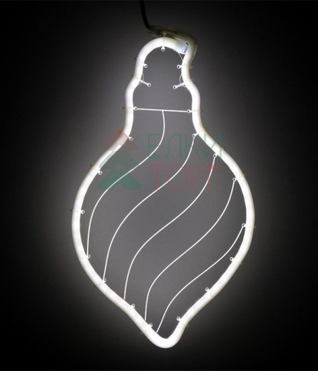 Светодиодная фигура из акрилайта холодное белое свечение, 24*42 см., 220В,  Beauty Led (HFS1-2W)  — 