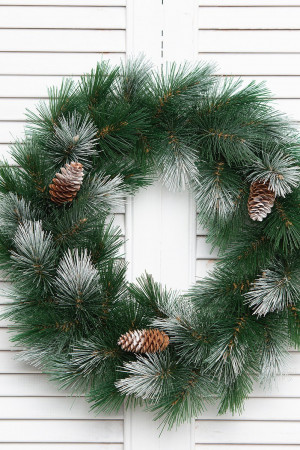 Хвойный венок Сибирский кедр 60 см., ЕлкиТорг (52066)