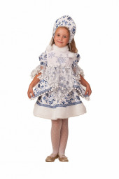 Карнавальный костюм Снегурочка Внучка размер 64, рост 122 см. (1946-122-64) 