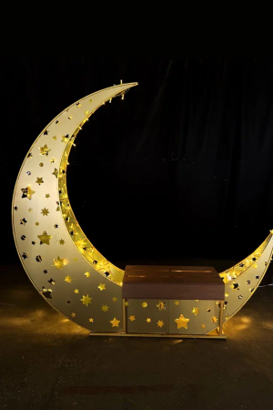 Светодиодная фотозона Лавочка Полумесяц 200 см., Сад Радости (SR142)